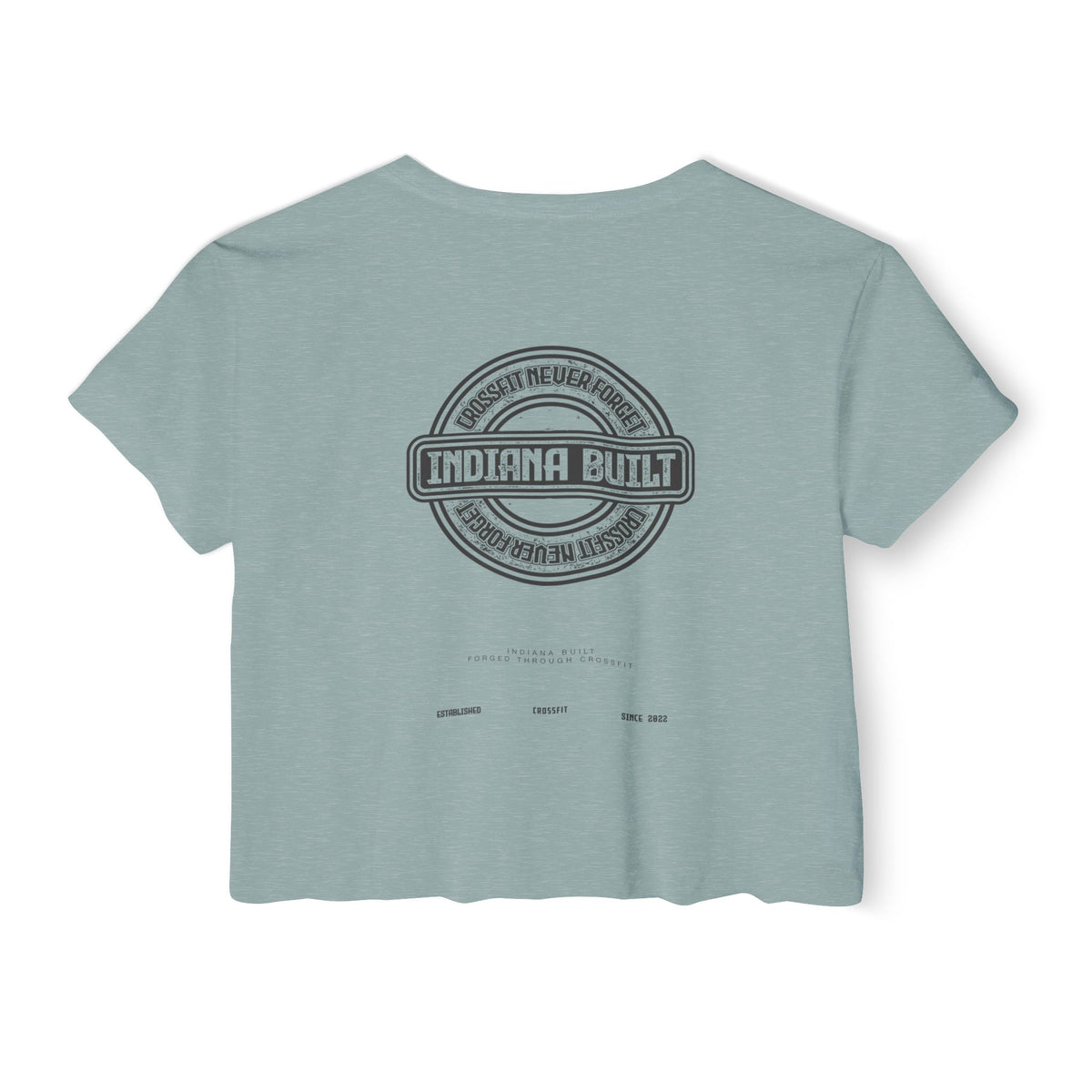 Indiana Built Crop Top — Women's Festival Graphic Tee