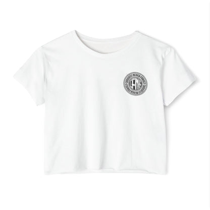 Indiana Built Crop Top — Women's Festival Graphic Tee