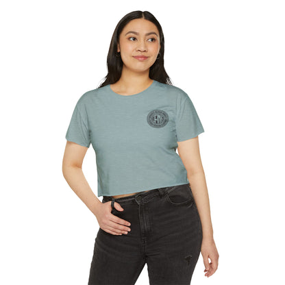 Indiana Built Crop Top — Women's Festival Graphic Tee