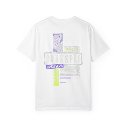 CrossFit Open 2025 Garment-Dyed T-Shirt — Retro Patch Graphic
