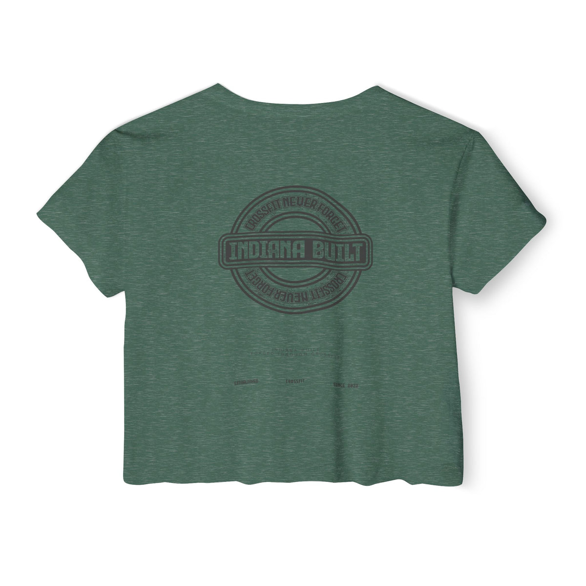 Indiana Built Crop Top — Women's Festival Graphic Tee