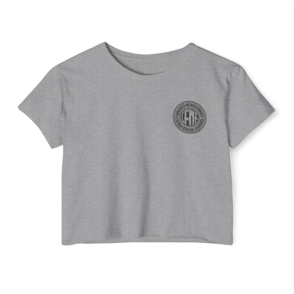 Indiana Built Crop Top — Women's Festival Graphic Tee