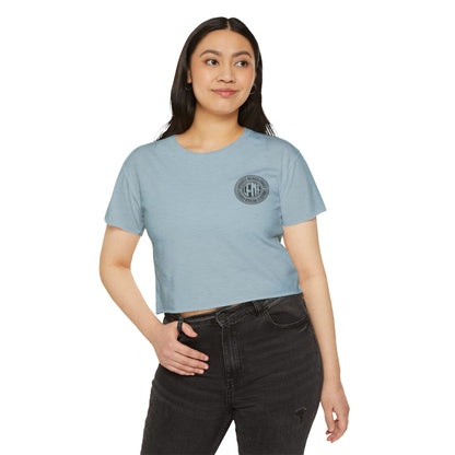 Indiana Built Crop Top — Women's Festival Graphic Tee