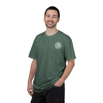 White Garment-Dyed T-Shirt — Classic Crewneck Tee