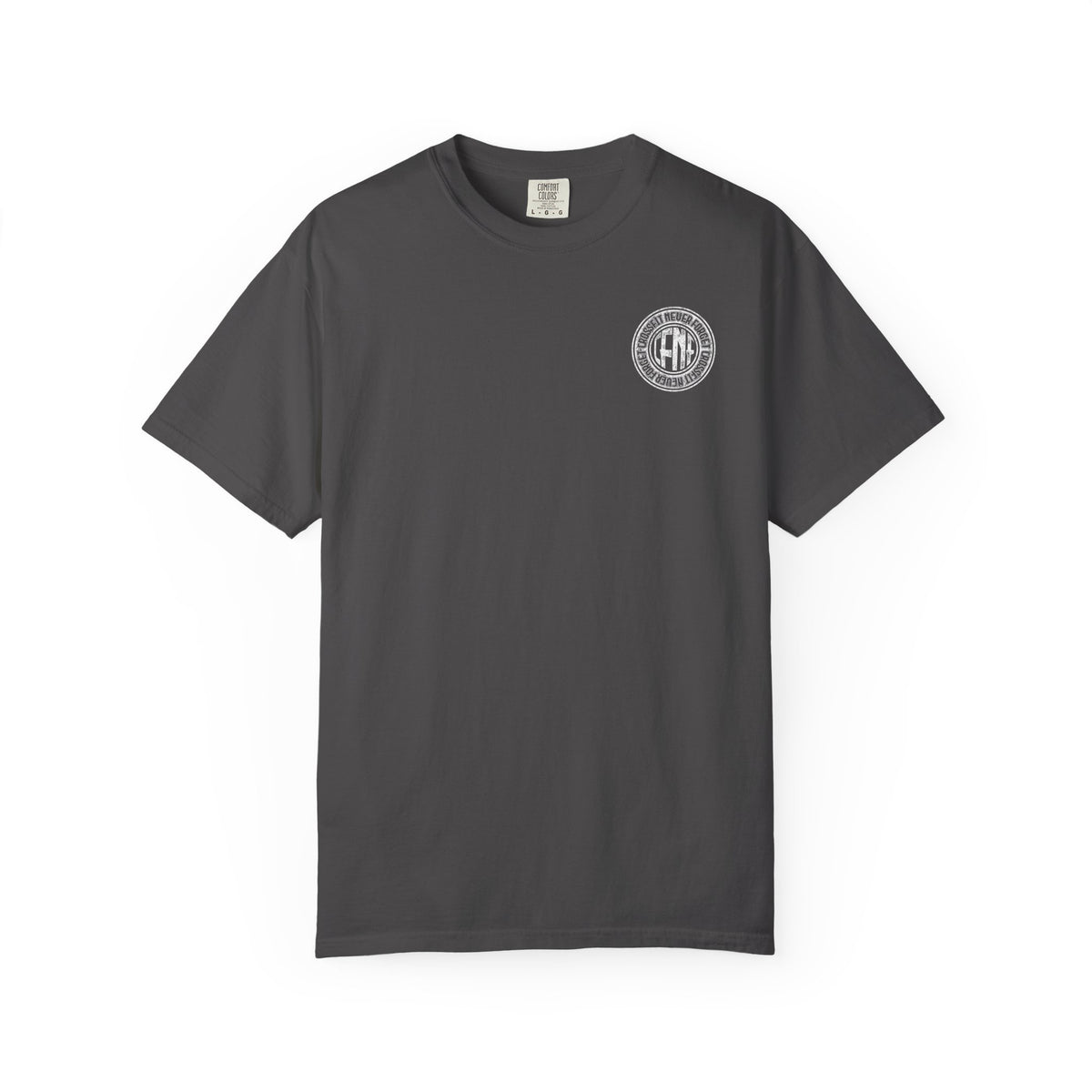 White Garment-Dyed T-Shirt — Classic Crewneck Tee
