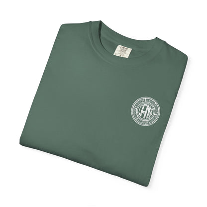 White Garment-Dyed T-Shirt — Classic Crewneck Tee