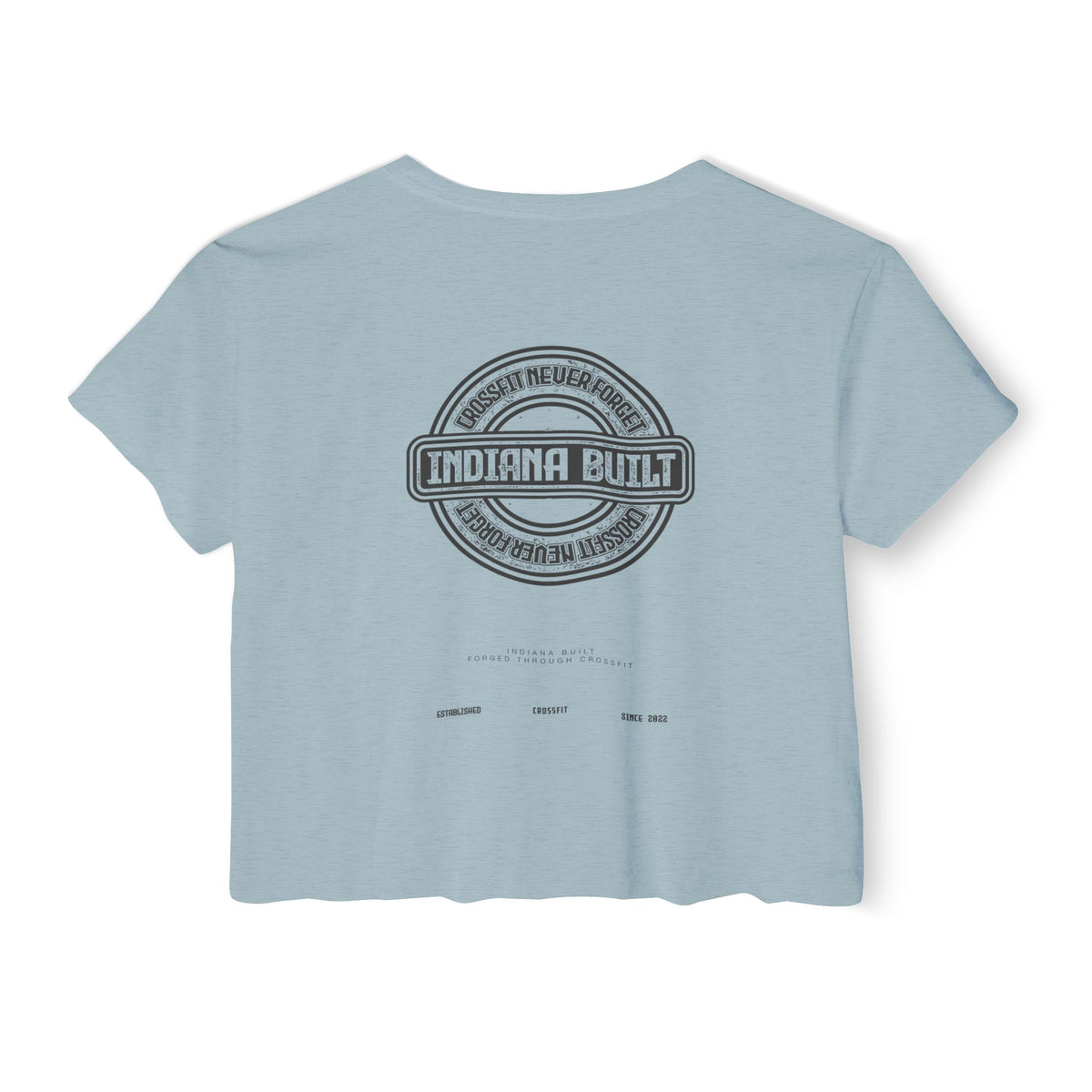 Indiana Built Crop Top — Women's Festival Graphic Tee