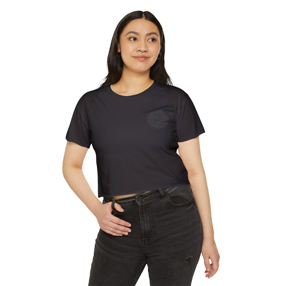 Indiana Built Crop Top — Women's Festival Graphic Tee