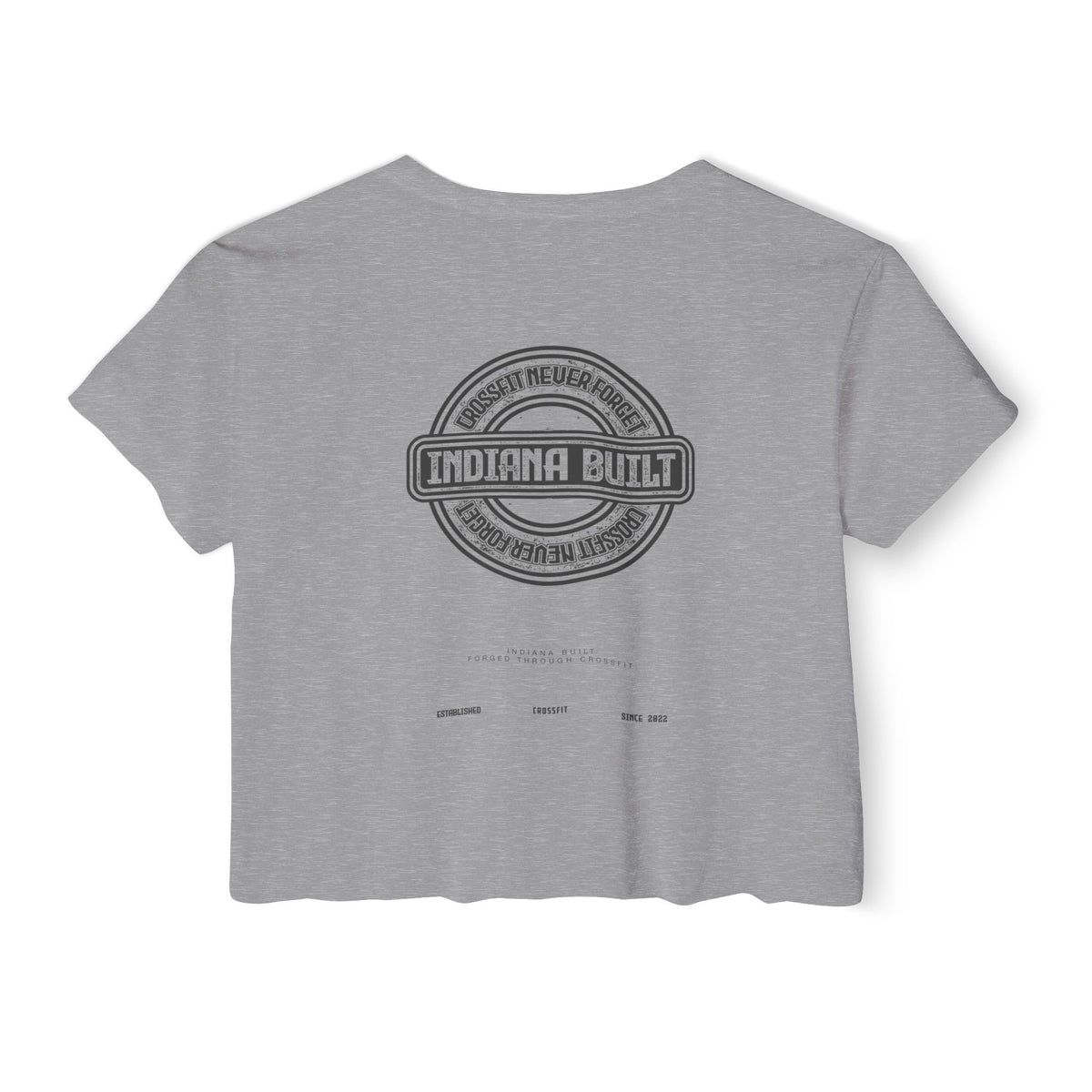 Indiana Built Crop Top — Women's Festival Graphic Tee