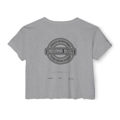 Indiana Built Crop Top — Women's Festival Graphic Tee