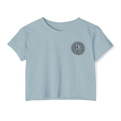 Indiana Built Crop Top — Women's Festival Graphic Tee