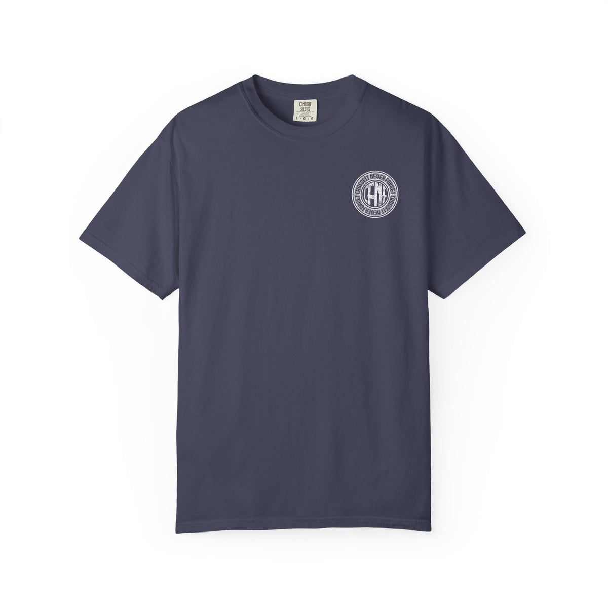 White Garment-Dyed T-Shirt — Classic Crewneck Tee