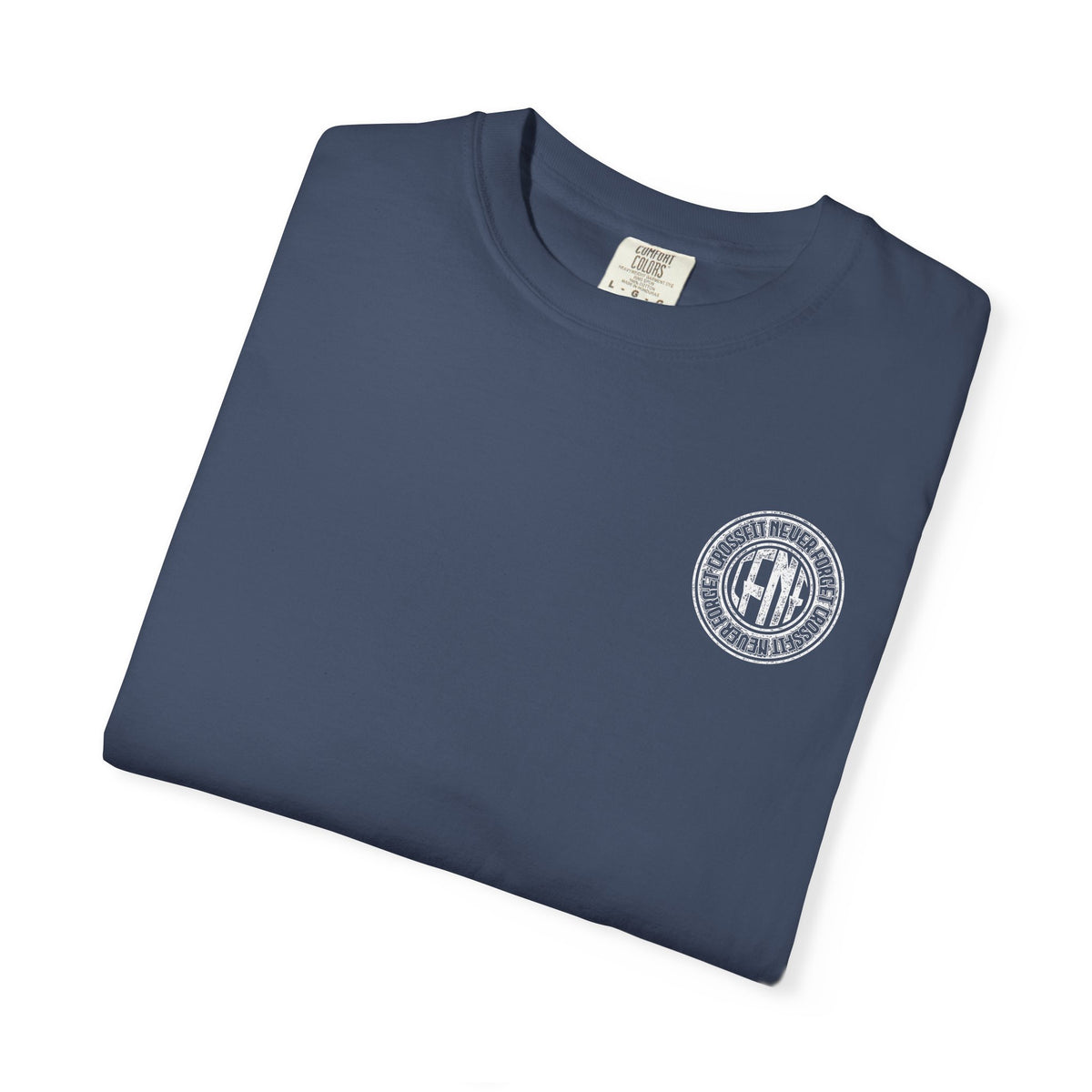 White Garment-Dyed T-Shirt — Classic Crewneck Tee