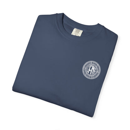 White Garment-Dyed T-Shirt — Classic Crewneck Tee