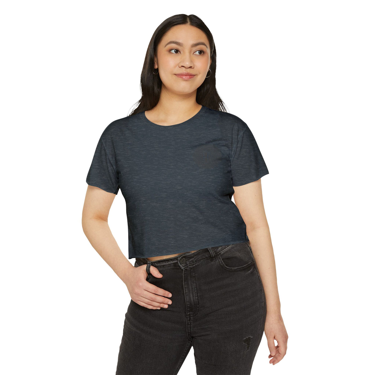 Indiana Built Crop Top — Women's Festival Graphic Tee