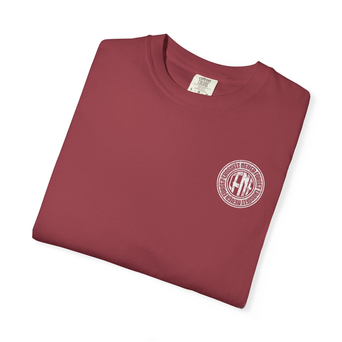 White Garment-Dyed T-Shirt — Classic Crewneck Tee
