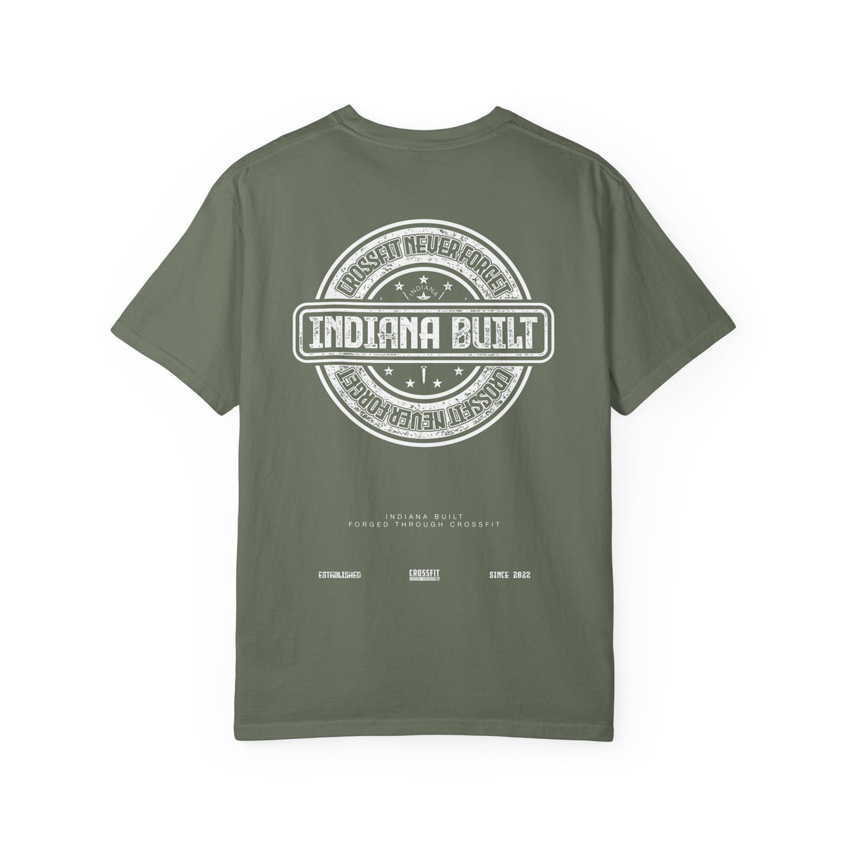 White Garment-Dyed T-Shirt — Classic Crewneck Tee