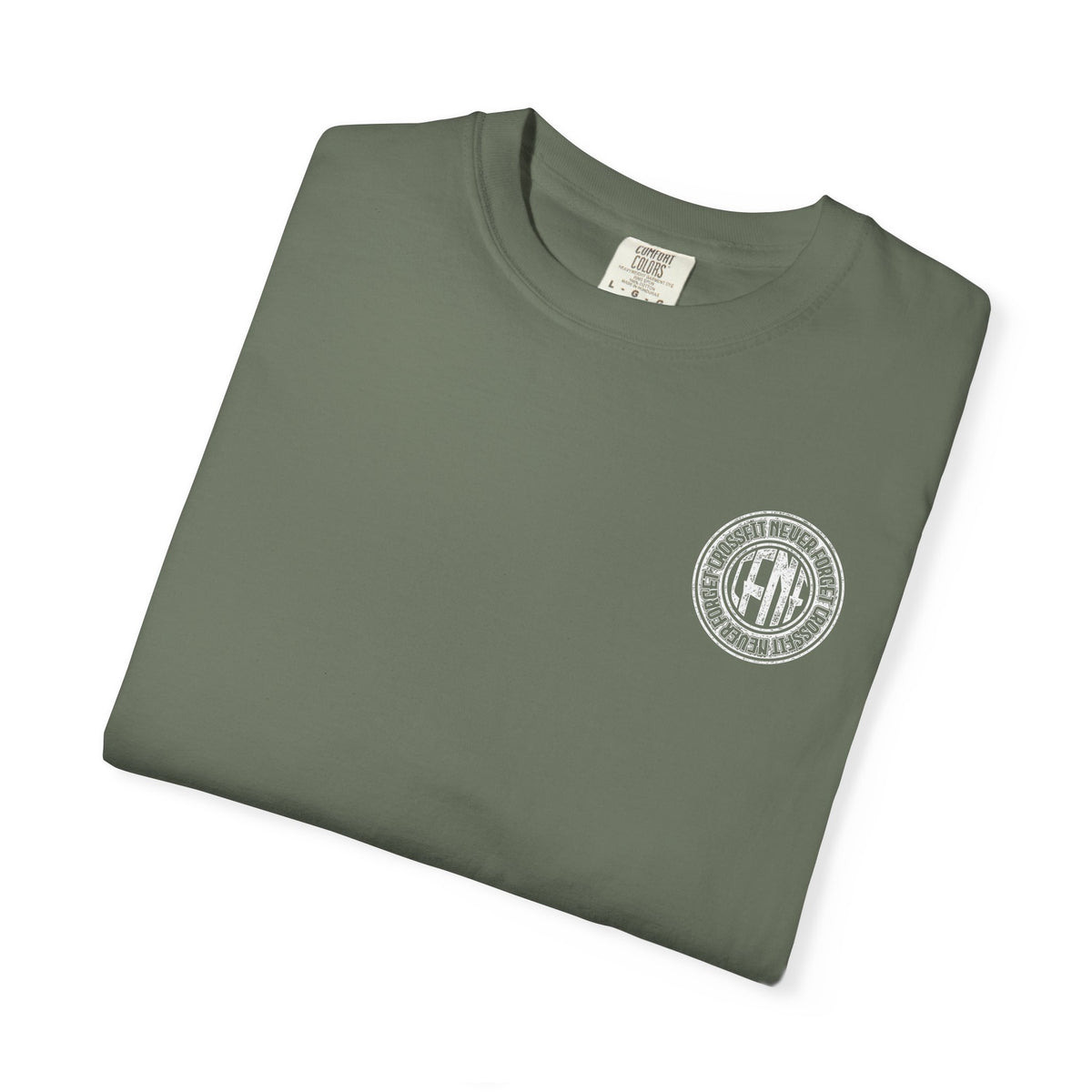 White Garment-Dyed T-Shirt — Classic Crewneck Tee