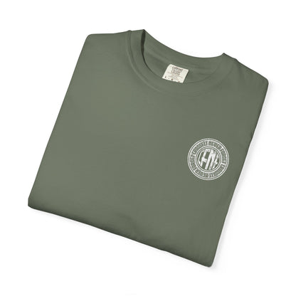 White Garment-Dyed T-Shirt — Classic Crewneck Tee