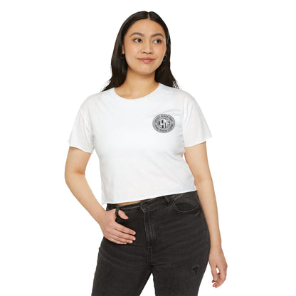 Indiana Built Crop Top — Women's Festival Graphic Tee