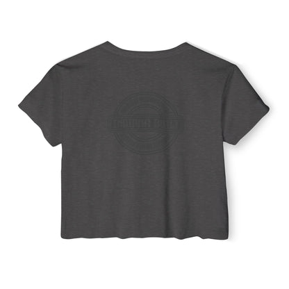 Indiana Built Crop Top — Women's Festival Graphic Tee