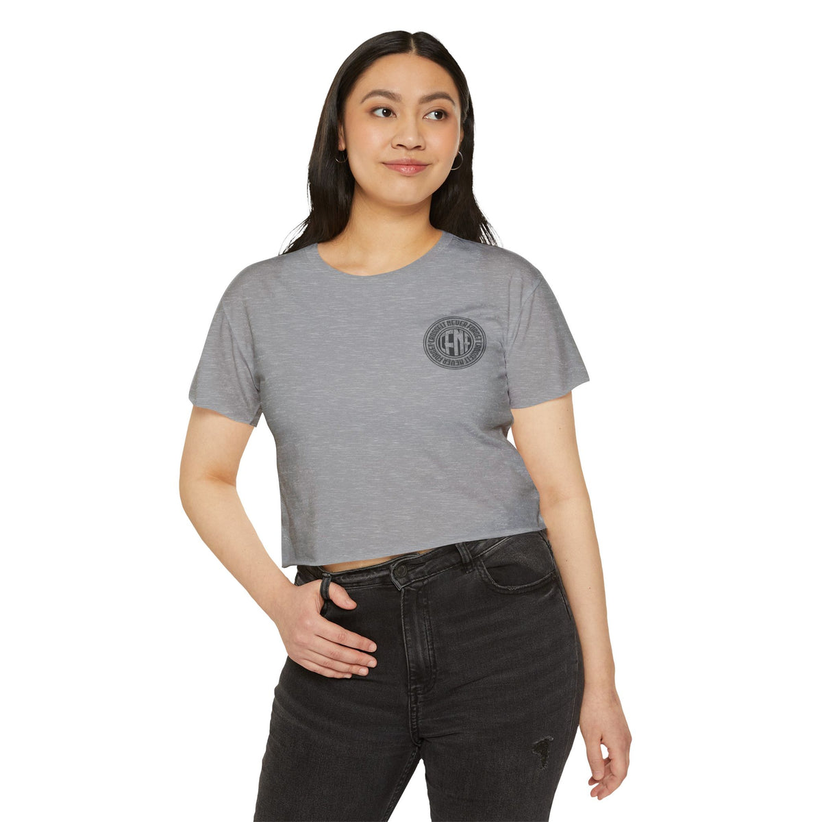 Indiana Built Crop Top — Women's Festival Graphic Tee