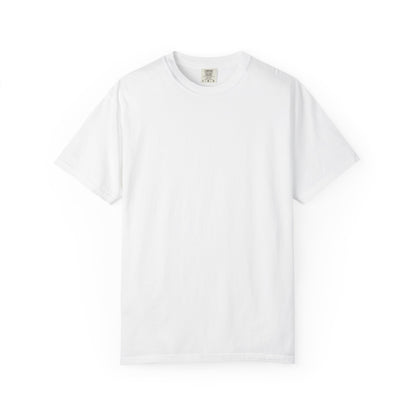 White Garment-Dyed T-Shirt — Classic Crewneck Tee