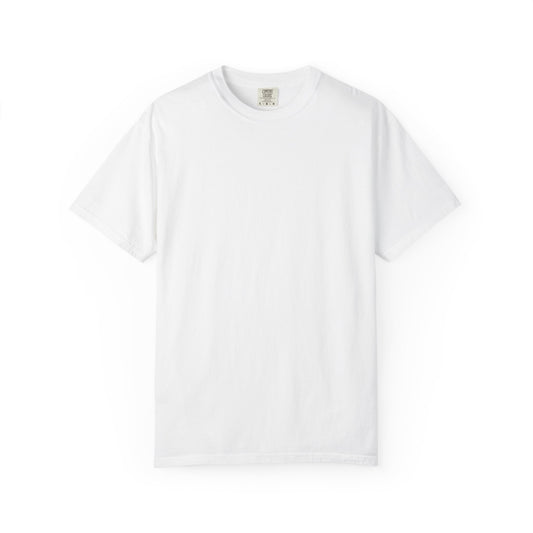 White Garment-Dyed T-Shirt — Classic Crewneck Tee