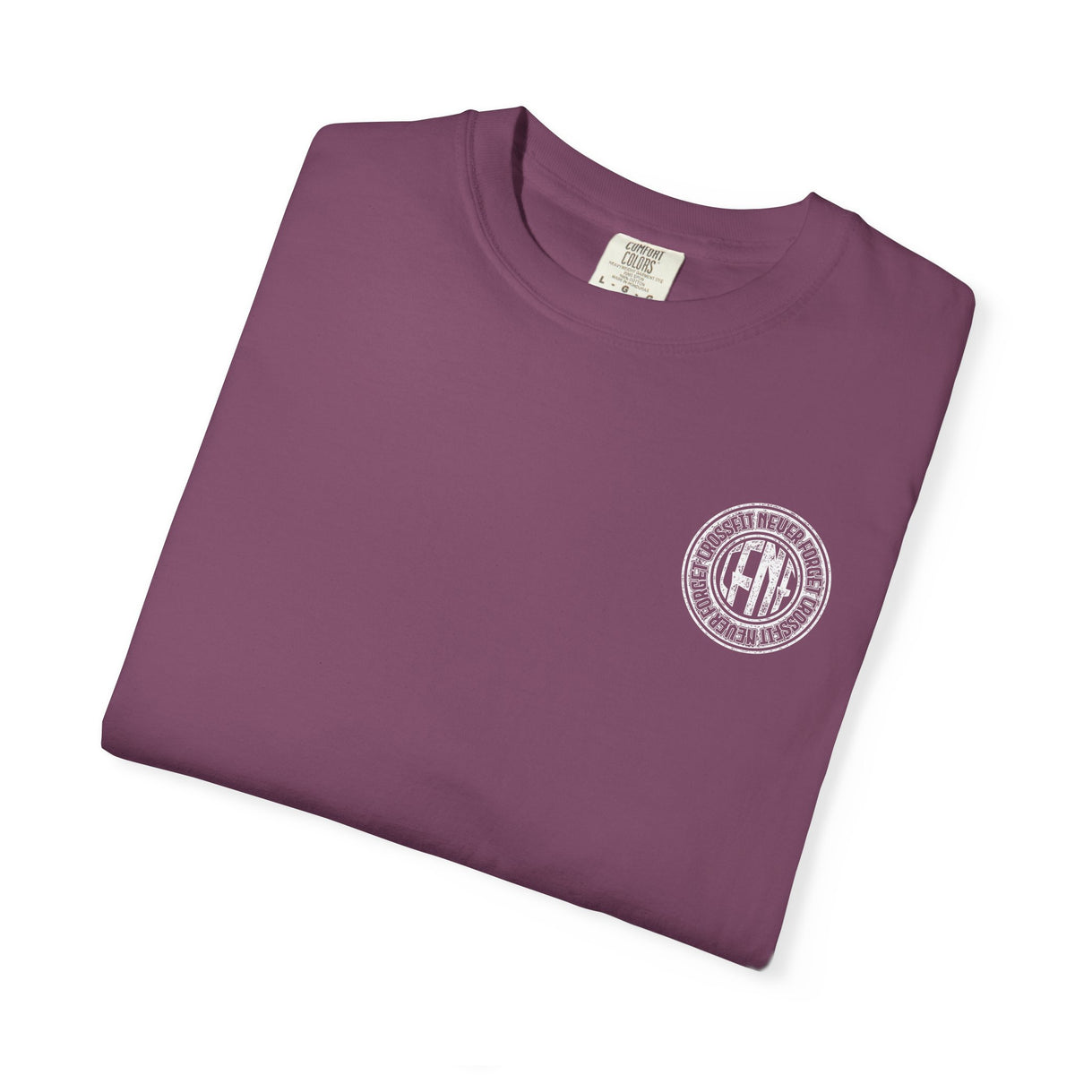 White Garment-Dyed T-Shirt — Classic Crewneck Tee