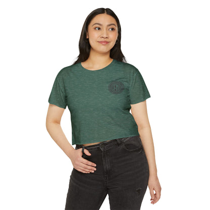 Indiana Built Crop Top — Women's Festival Graphic Tee