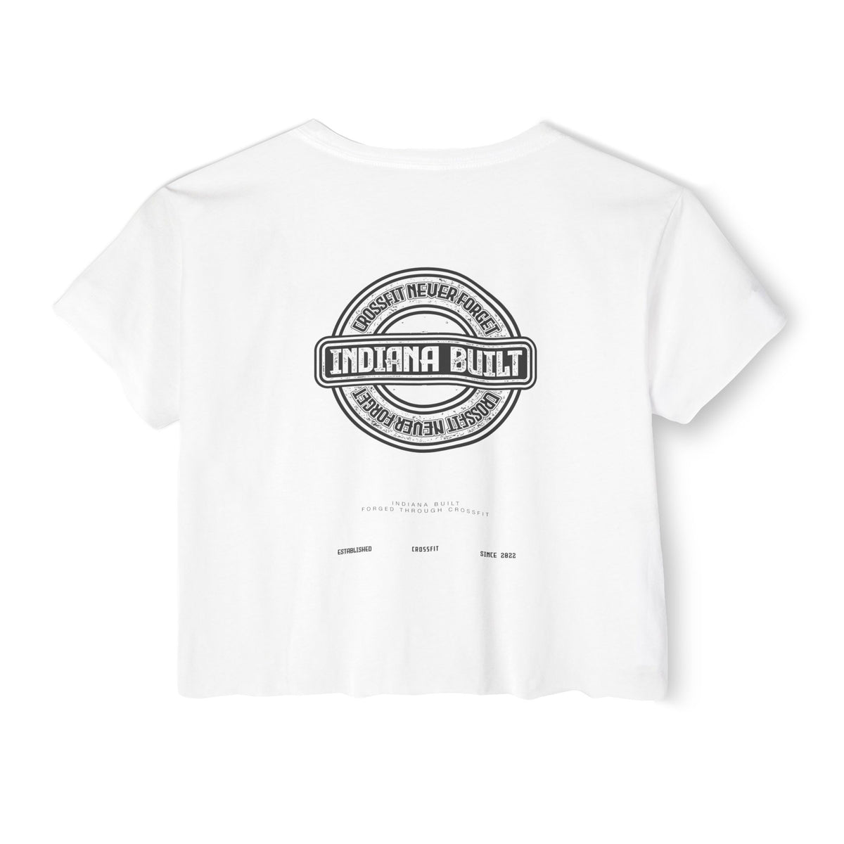 Indiana Built Crop Top — Women's Festival Graphic Tee