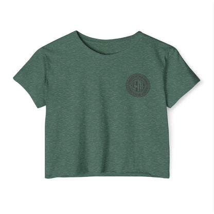 Indiana Built Crop Top — Women's Festival Graphic Tee