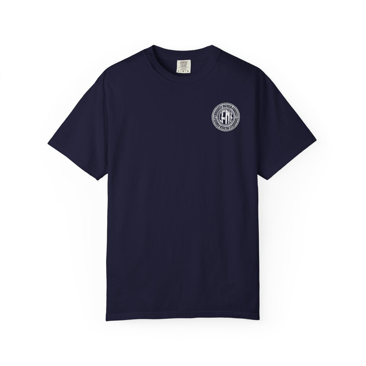 White Garment-Dyed T-Shirt — Classic Crewneck Tee
