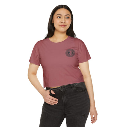 Indiana Built Crop Top — Women's Festival Graphic Tee