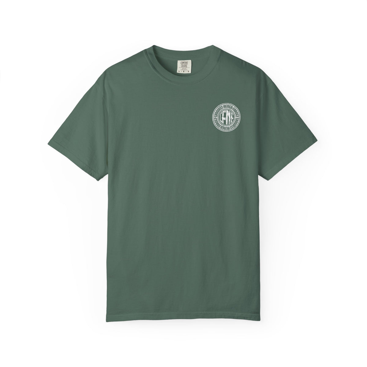 White Garment-Dyed T-Shirt — Classic Crewneck Tee